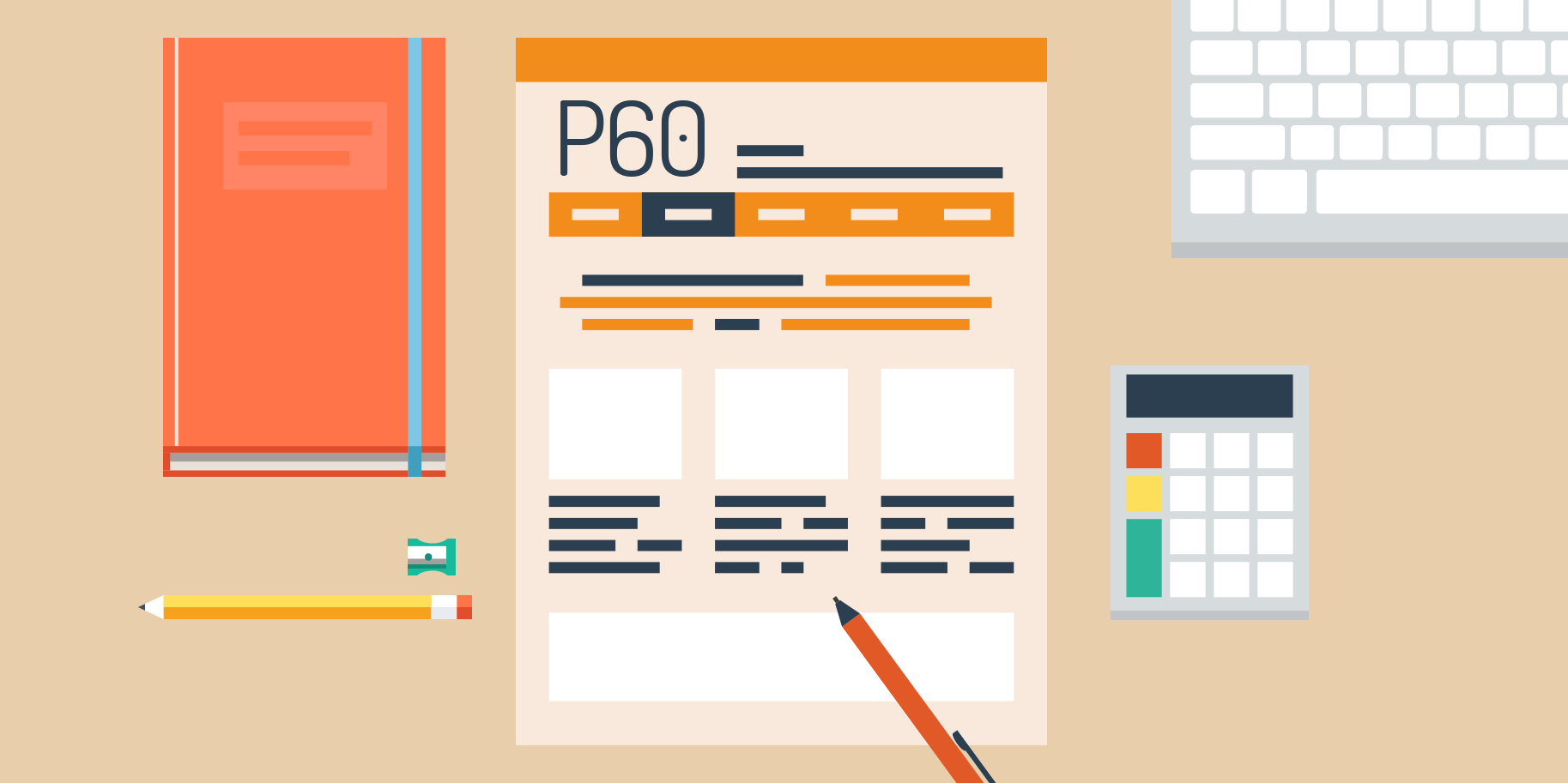 P60 on desk