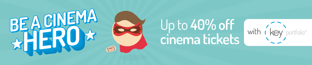 Up to 40% off cinema tickets